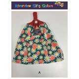 Crochet Top Hand Towel / Tea Towel - Strawberries and Daisies Crochet Top Hand Towel / Tea Towel - Strawberries and Daisies